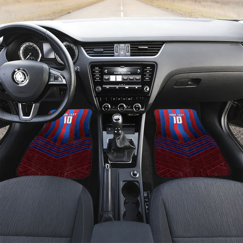 Personalised Newcastle Knights Rugby Car Mats Armored Knight Mascot City Landmark Graphic