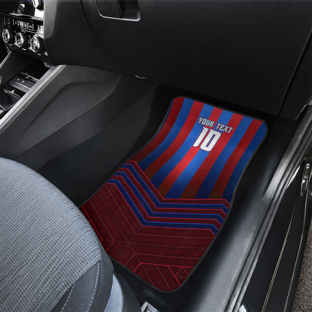 Personalised Newcastle Knights Rugby Car Mats Armored Knight Mascot City Landmark Graphic