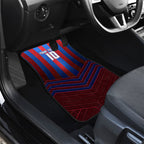 Personalised Newcastle Knights Rugby Car Mats Armored Knight Mascot City Landmark Graphic