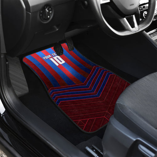 Personalised Newcastle Knights Rugby Car Mats Armored Knight Mascot City Landmark Graphic
