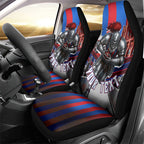 Personalised Newcastle Knights Rugby Car Seat Cover Armored Knight Mascot City Landmark Graphic