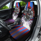Personalised Newcastle Knights Rugby Car Seat Cover Armored Knight Mascot City Landmark Graphic