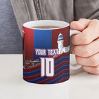 Personalised Newcastle Knights Rugby Ceramic Mug Armored Knight Mascot City Landmark Graphic