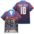 Personalised Newcastle Knights Rugby Family Matching Off Shoulder Maxi Dress and Hawaiian Shirt Armored Knight Mascot City Landmark Graphic