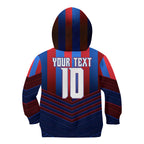 Personalised Newcastle Knights Rugby Kid Hoodie Armored Knight Mascot City Landmark Graphic