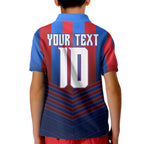 Personalised Newcastle Knights Rugby Kid Polo Shirt Armored Knight Mascot City Landmark Graphic