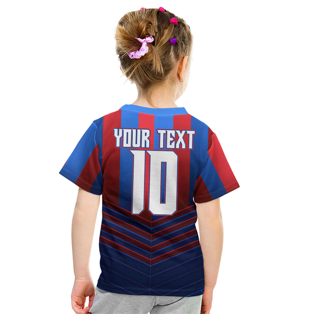 Personalised Newcastle Knights Rugby Kid T Shirt Armored Knight Mascot City Landmark Graphic