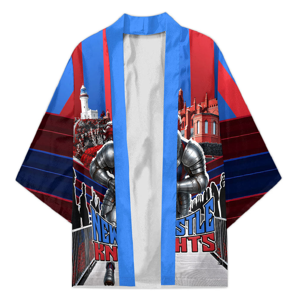 Personalised Newcastle Knights Rugby Kimono Armored Knight Mascot City Landmark Graphic