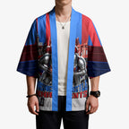 Personalised Newcastle Knights Rugby Kimono Armored Knight Mascot City Landmark Graphic