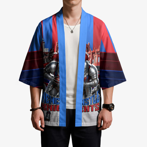 Personalised Newcastle Knights Rugby Kimono Armored Knight Mascot City Landmark Graphic
