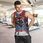 Personalised Newcastle Knights Rugby Men Tank Top Armored Knight Mascot City Landmark Graphic