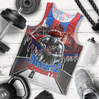 Personalised Newcastle Knights Rugby Men Tank Top Armored Knight Mascot City Landmark Graphic