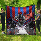 Personalised Newcastle Knights Rugby Quilt Armored Knight Mascot City Landmark Graphic