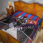 Personalised Newcastle Knights Rugby Quilt Armored Knight Mascot City Landmark Graphic