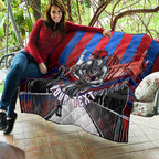 Personalised Newcastle Knights Rugby Quilt Armored Knight Mascot City Landmark Graphic