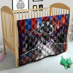 Personalised Newcastle Knights Rugby Quilt Armored Knight Mascot City Landmark Graphic