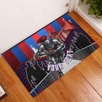 Personalised Newcastle Knights Rugby Rubber Doormat Armored Knight Mascot City Landmark Graphic
