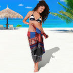 Personalised Newcastle Knights Rugby Sarong Armored Knight Mascot City Landmark Graphic