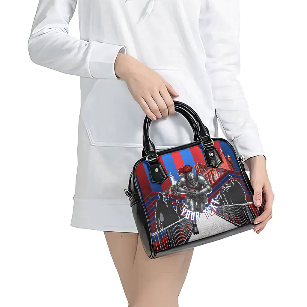 Personalised Newcastle Knights Rugby Shoulder Handbag Armored Knight Mascot City Landmark Graphic