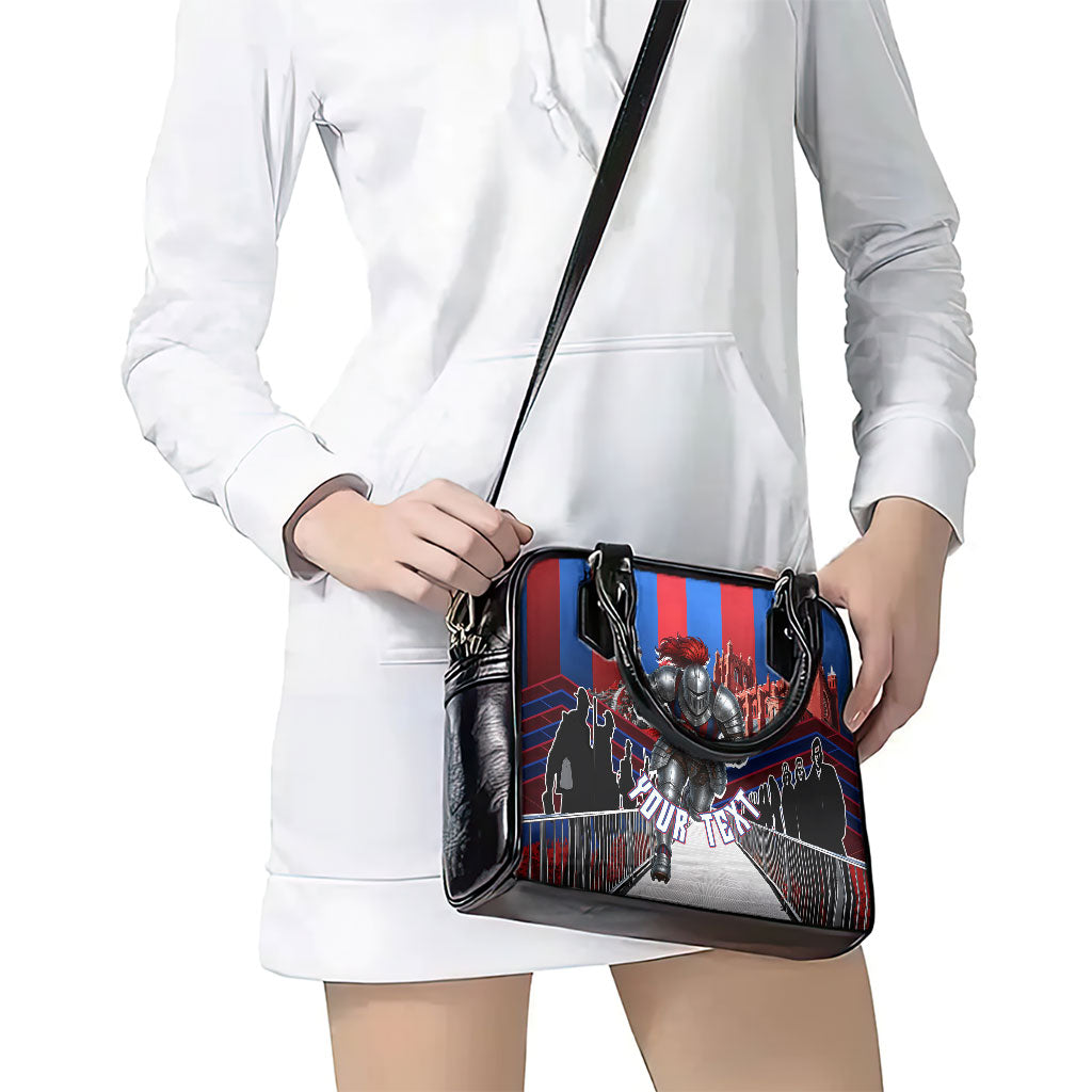 Personalised Newcastle Knights Rugby Shoulder Handbag Armored Knight Mascot City Landmark Graphic