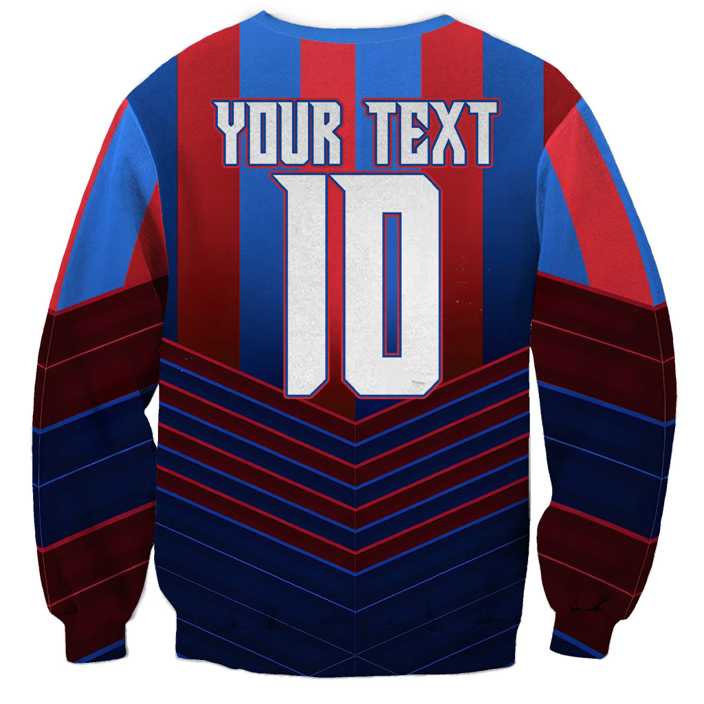 Personalised Newcastle Knights Rugby Sweatshirt Armored Knight Mascot City Landmark Graphic
