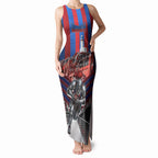 Personalised Newcastle Knights Rugby Tank Maxi Dress Armored Knight Mascot City Landmark Graphic