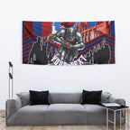 Personalised Newcastle Knights Rugby Tapestry Armored Knight Mascot City Landmark Graphic
