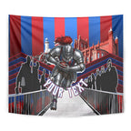 Personalised Newcastle Knights Rugby Tapestry Armored Knight Mascot City Landmark Graphic