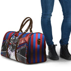 Personalised Newcastle Knights Rugby Travel Bag Armored Knight Mascot City Landmark Graphic