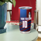 Personalised Newcastle Knights Rugby Tumbler Cup Armored Knight Mascot City Landmark Graphic
