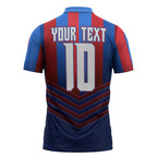 Personalised Newcastle Knights Rugby Zipper Polo Shirt Armored Knight Mascot City Landmark Graphic