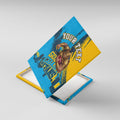 Personalised Gold Coast Titans Rugby Canvas Wall Art Muscular Titan Mascot City Skyline Graphic