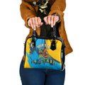 Personalised Gold Coast Titans Rugby Shoulder Handbag Muscular Titan Mascot City Skyline Graphic