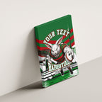 Personalized South Sydney Rabbitohs Rugby Canvas Wall Art Fierce Mascot And Sydney Skyline Graphic Art