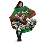 Personalized South Sydney Rabbitohs Rugby Umbrella Fierce Mascot And Sydney Skyline Graphic Art