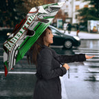 Personalized South Sydney Rabbitohs Rugby Umbrella Fierce Mascot And Sydney Skyline Graphic Art