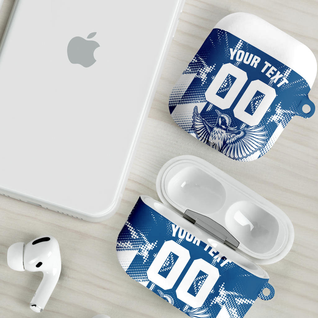Personalized VIC Oztag Australia Bird Mascot AirPods Case Australian Flag Southern Cross Halftone
