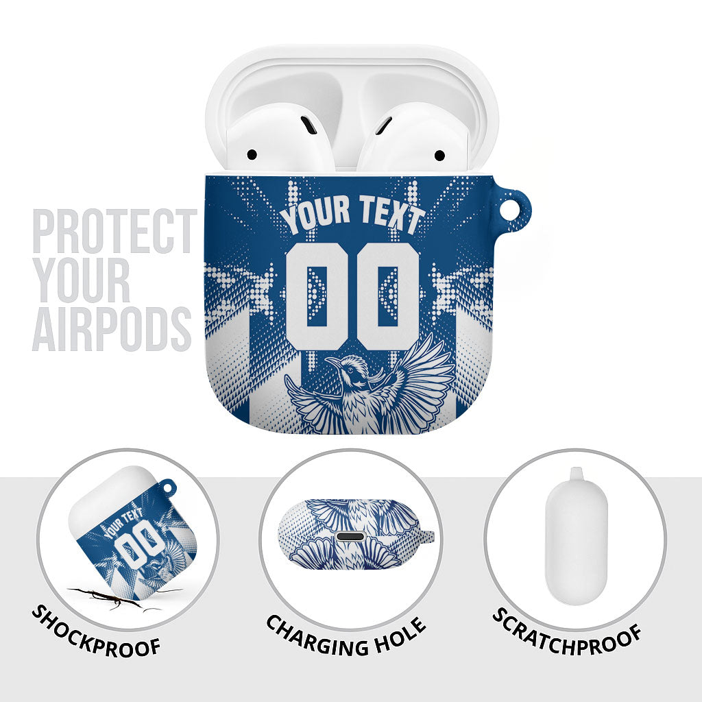 Personalized VIC Oztag Australia Bird Mascot AirPods Case Australian Flag Southern Cross Halftone