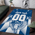 Personalized VIC Oztag Australia Bird Mascot Area Rug Australian Flag Southern Cross Halftone