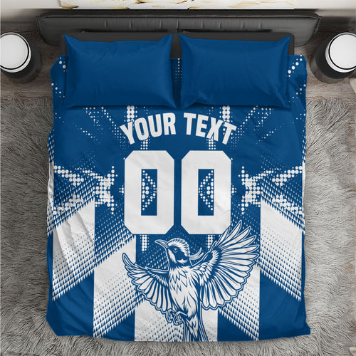 Personalized VIC Oztag Australia Bird Mascot Bedding Set Australian Flag Southern Cross Halftone