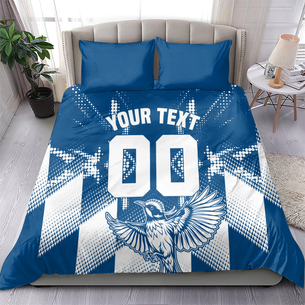 Personalized VIC Oztag Australia Bird Mascot Bedding Set Australian Flag Southern Cross Halftone
