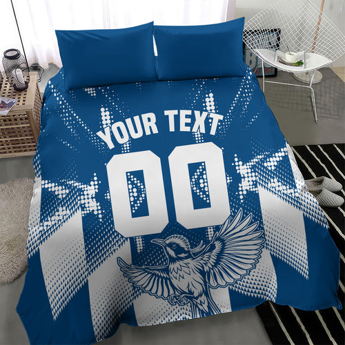Personalized VIC Oztag Australia Bird Mascot Bedding Set Australian Flag Southern Cross Halftone