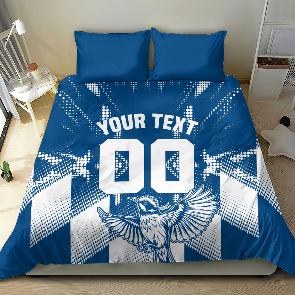 Personalized VIC Oztag Australia Bird Mascot Bedding Set Australian Flag Southern Cross Halftone