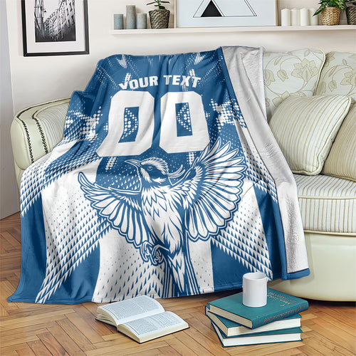 Personalized VIC Oztag Australia Bird Mascot Blanket Australian Flag Southern Cross Halftone