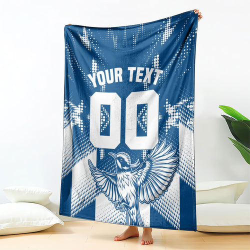Personalized VIC Oztag Australia Bird Mascot Blanket Australian Flag Southern Cross Halftone