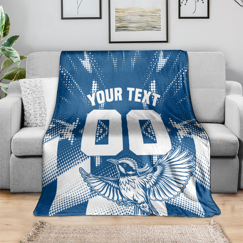 Personalized VIC Oztag Australia Bird Mascot Blanket Australian Flag Southern Cross Halftone