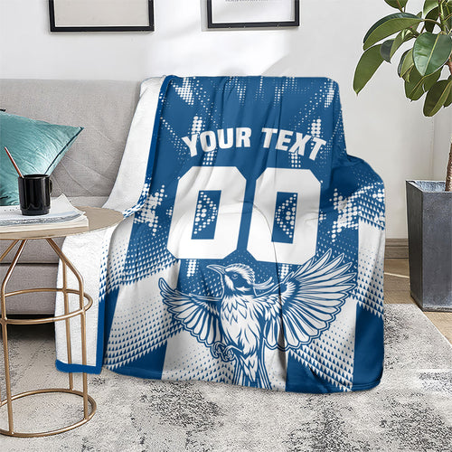 Personalized VIC Oztag Australia Bird Mascot Blanket Australian Flag Southern Cross Halftone
