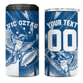 Personalized VIC Oztag Australia Bird Mascot 4 in 1 Can Cooler Tumbler Australian Flag Southern Cross Halftone