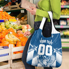 Personalized VIC Oztag Australia Bird Mascot Grocery Bag Australian Flag Southern Cross Halftone