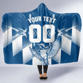 Personalized VIC Oztag Australia Bird Mascot Hooded Blanket Australian Flag Southern Cross Halftone